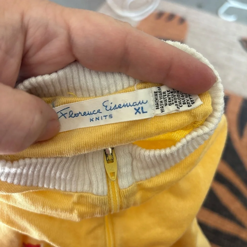 Vintage Florence Eiseman Yellow Sailboat Footie One-Piece